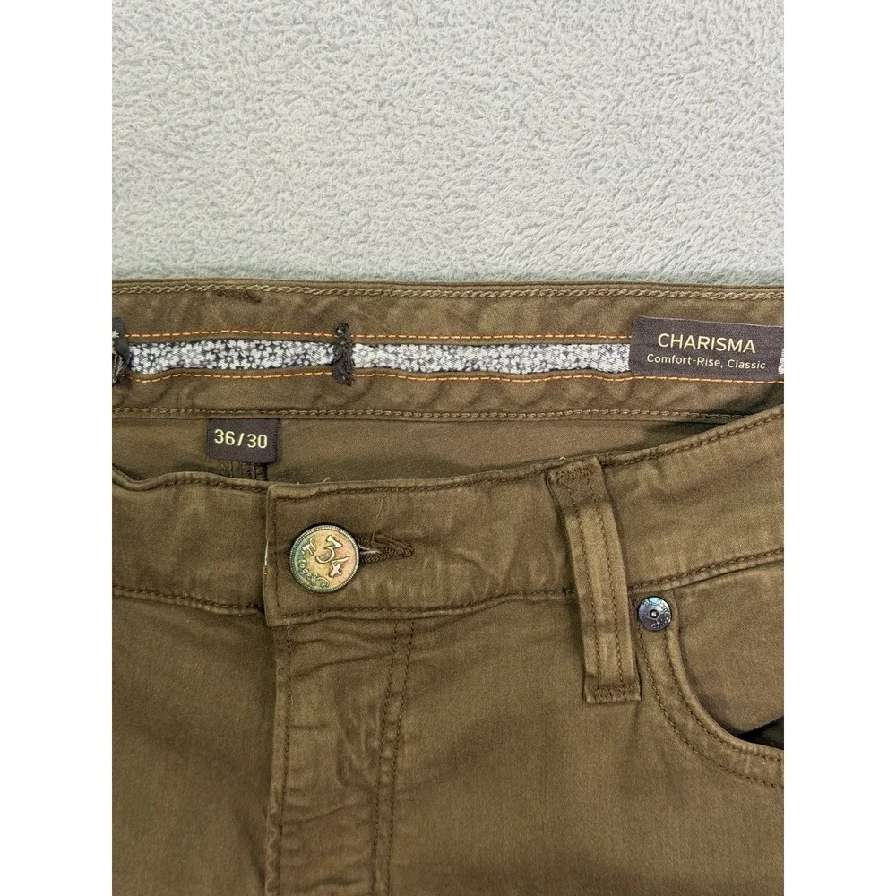 34 Heritage Charisma Pants Mens 36x30 Brown Comfort Rise Classic Fit Stretch